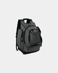Custom laptop organizer backpack with 17" sleeve - Black