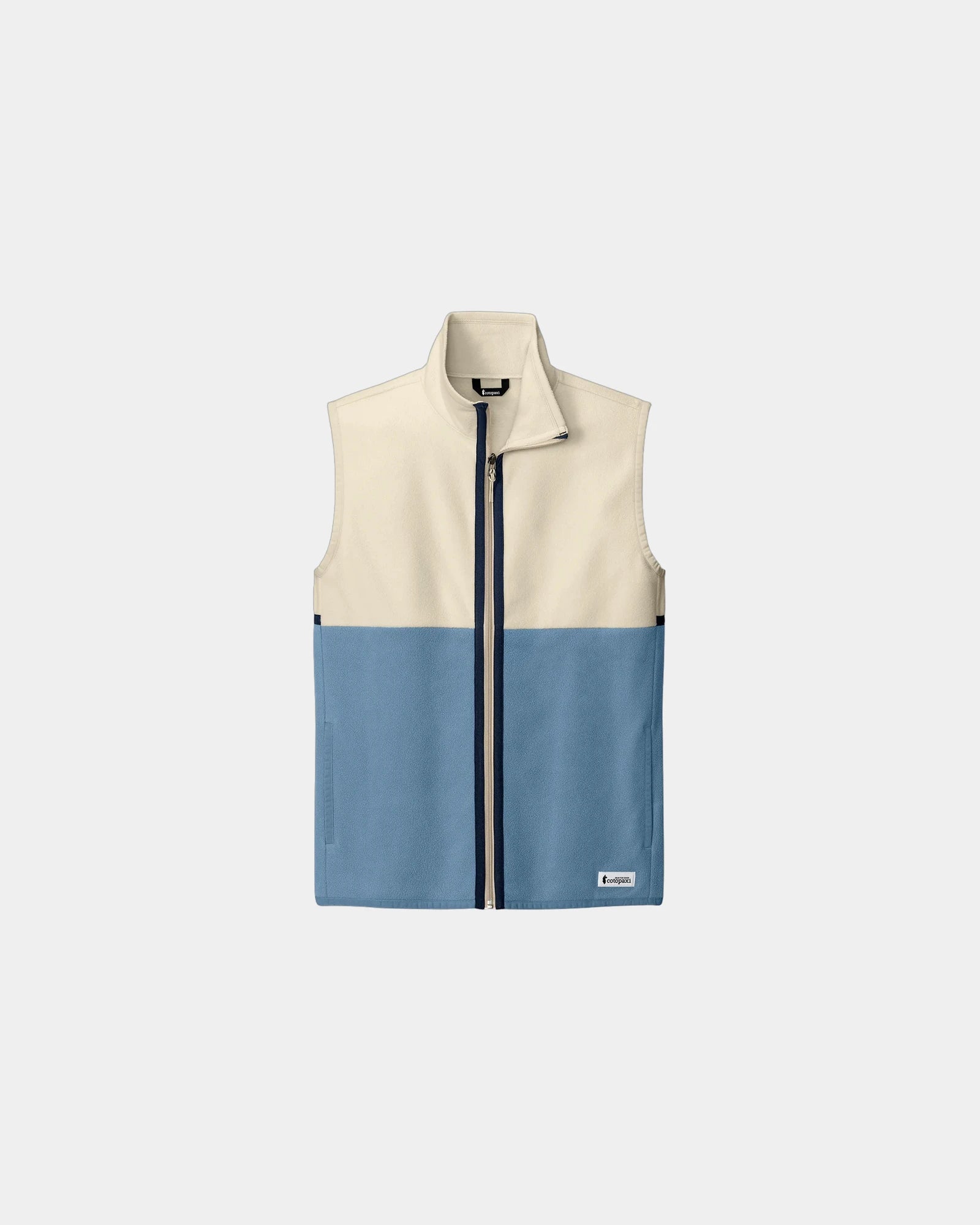 Custom recycled polyester fleece vest for teams - Cream/ Fjord
