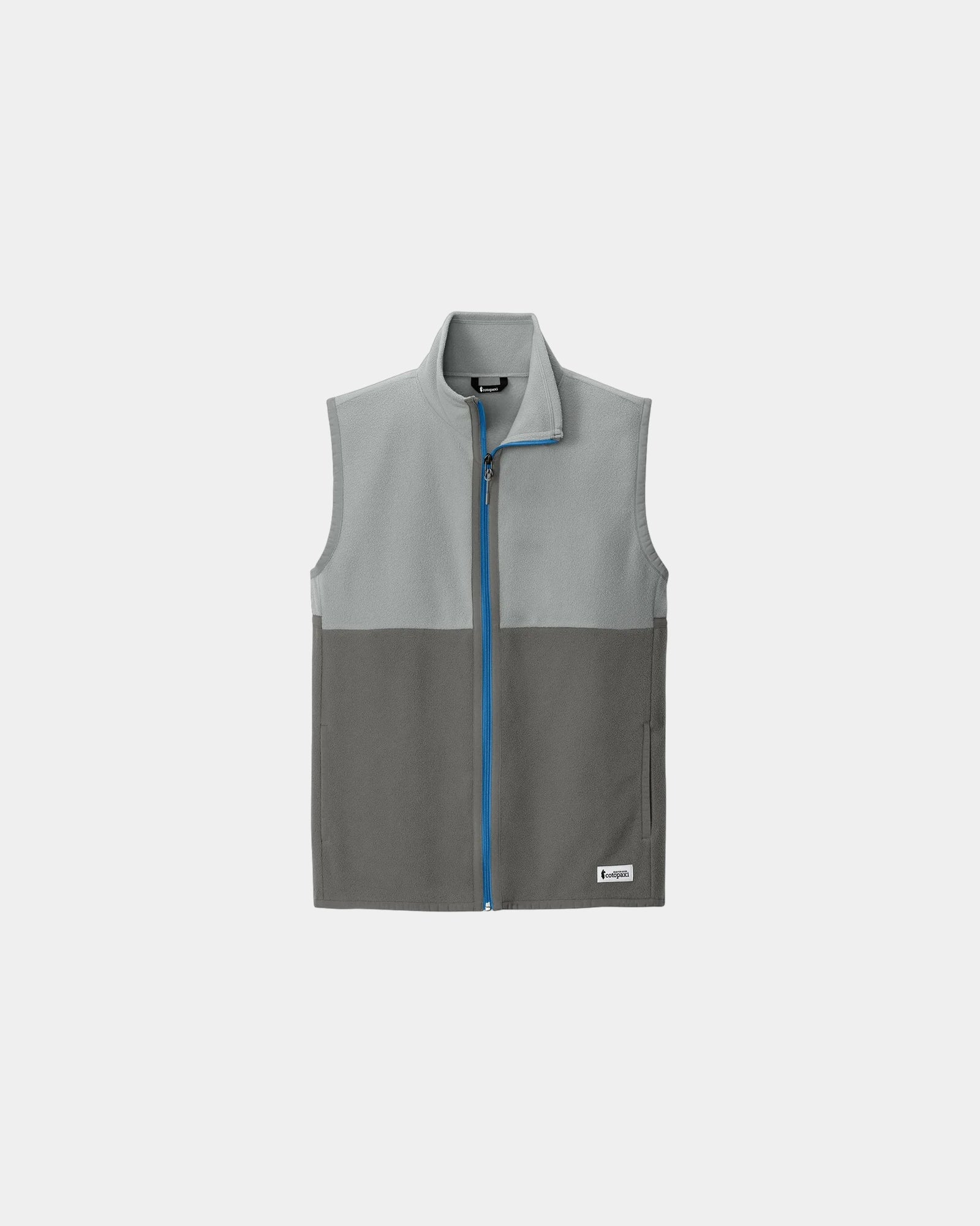Custom recycled polyester fleece vest for teams - Smoke/ Cinder