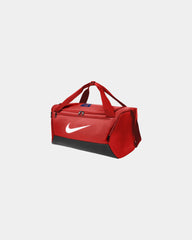 Custom recycled Nike Brasilia Small Duffel Bag - University Red