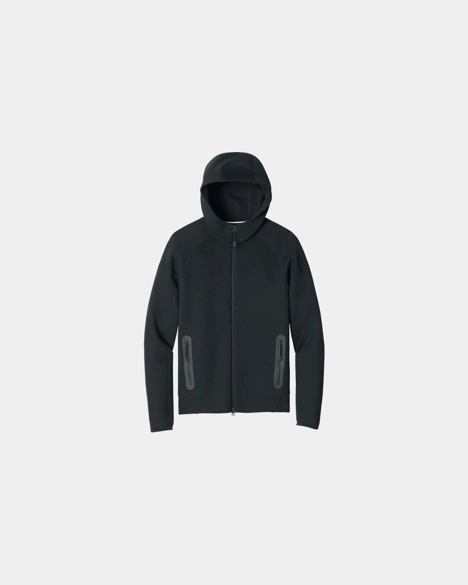 Custom Nike fleece full-zip hoodie - Black