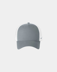 Custom recycled Nike trucker mesh snapback cap - Cool Gray/ White