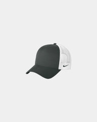 Custom recycled Nike trucker mesh snapback cap - Anthracite/ White