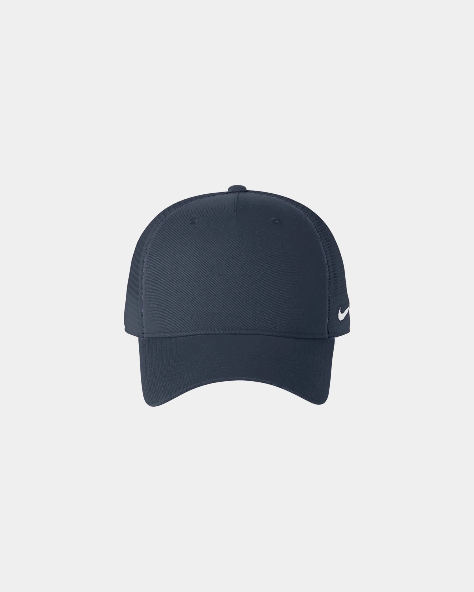 Custom recycled Nike trucker mesh snapback cap - Navy/ Navy