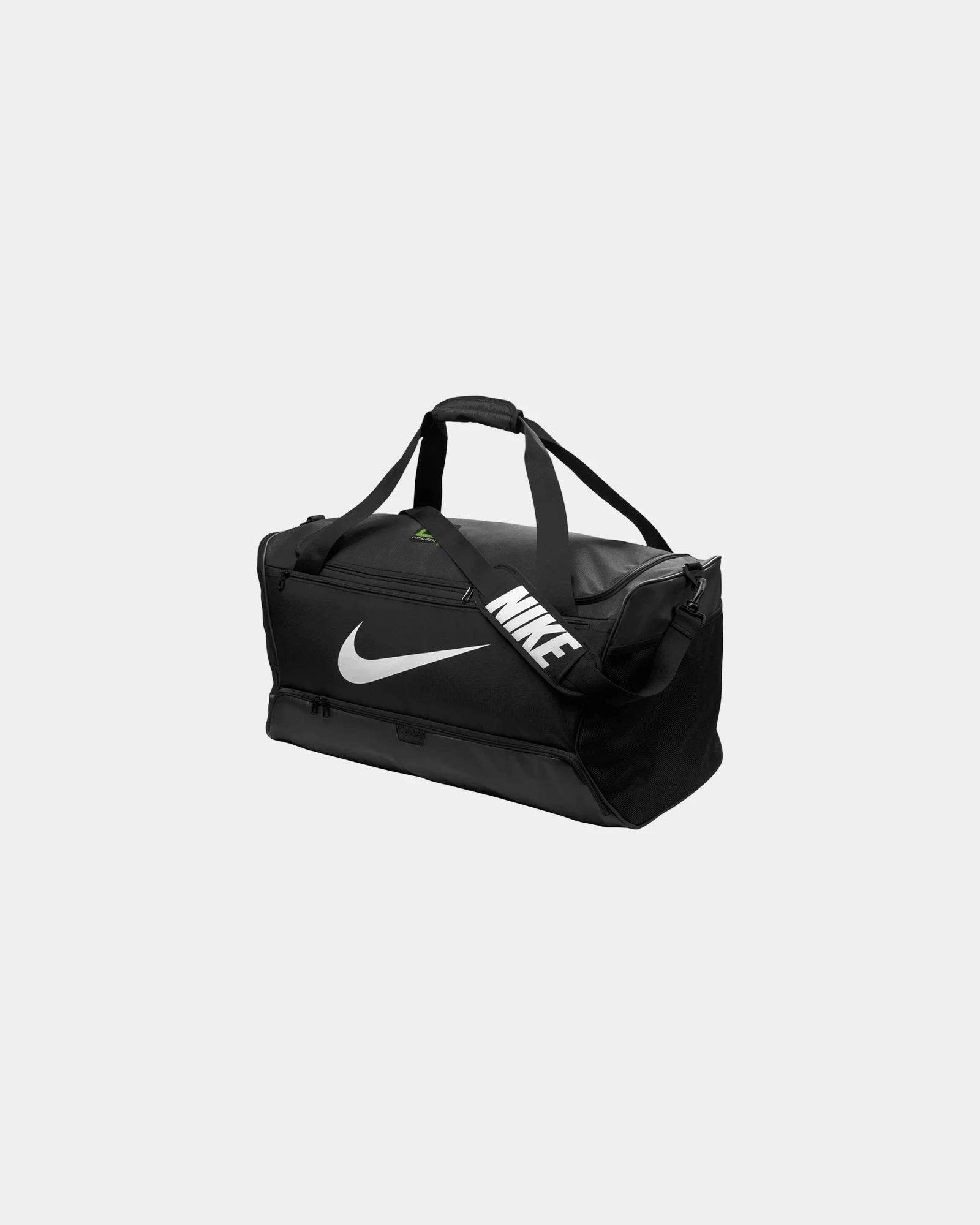 Promotional recycled polyester Nike Brasilia duffel bag - Black
