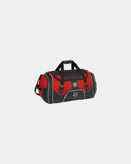 Custom 62.3L poly duffel bag with shoe compartment - Red