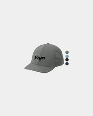 Custom water-repellent performance cap with snapback fit - Heather Gear Grey