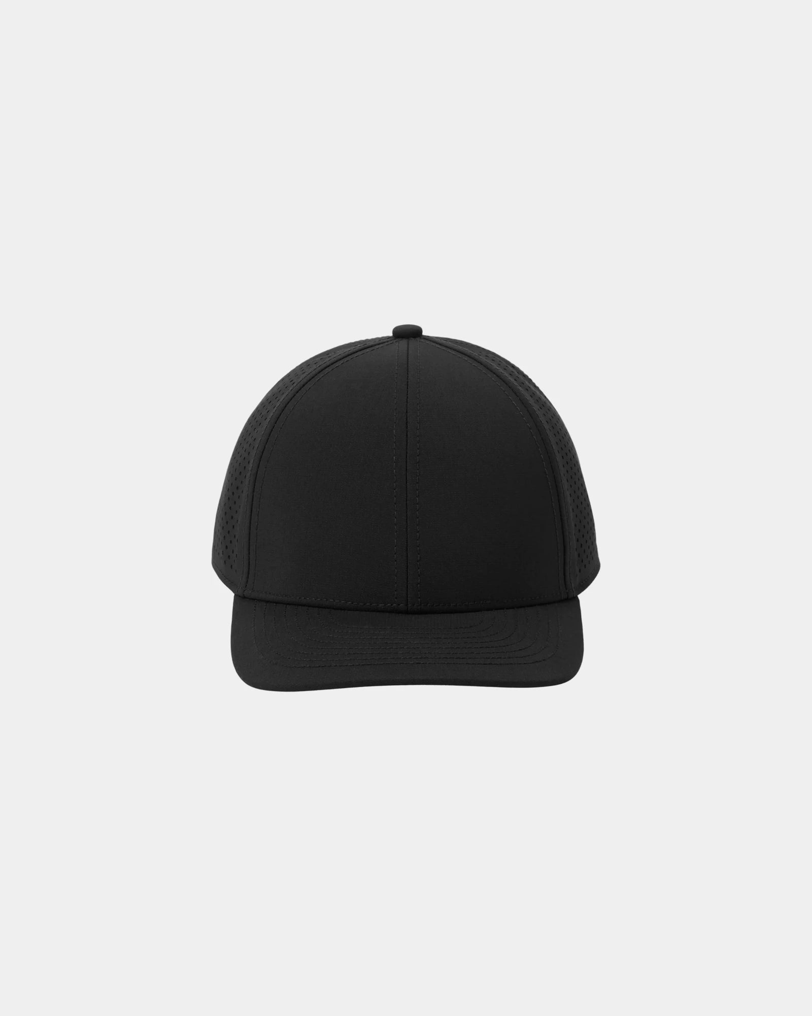Custom water-repellent performance cap with snapback fit - Blacktop