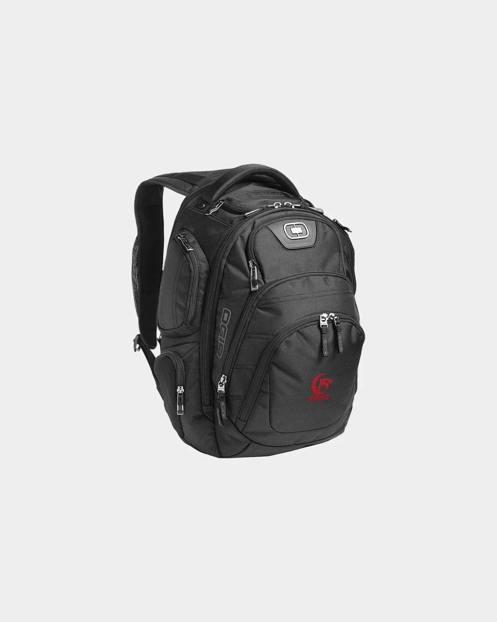 Custom 32.8L laptop backpack with padded tablet sleeve - Black