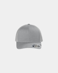Custom mesh trucker cap with snapback closure - Heather Grey