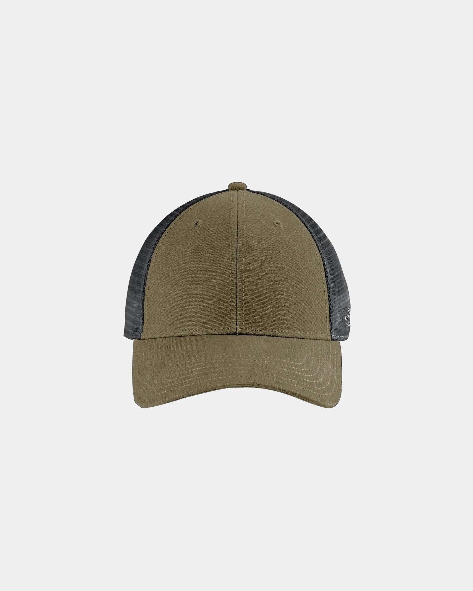 Custom cotton canvas trucker cap The North Face - Burnt Olive Green/ Asphalt Grey