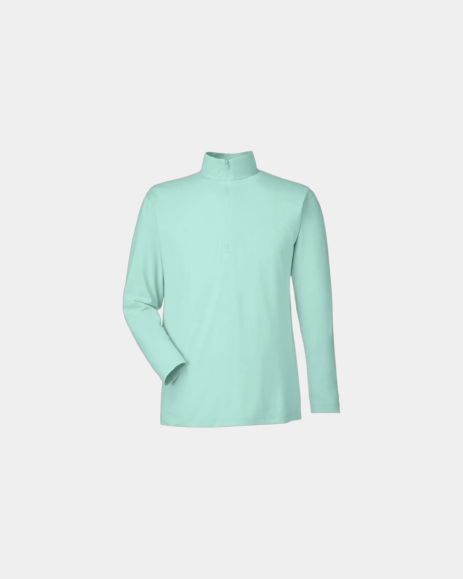Custom UPF 40+ quarter-zip pullover for teams - Cool Mint