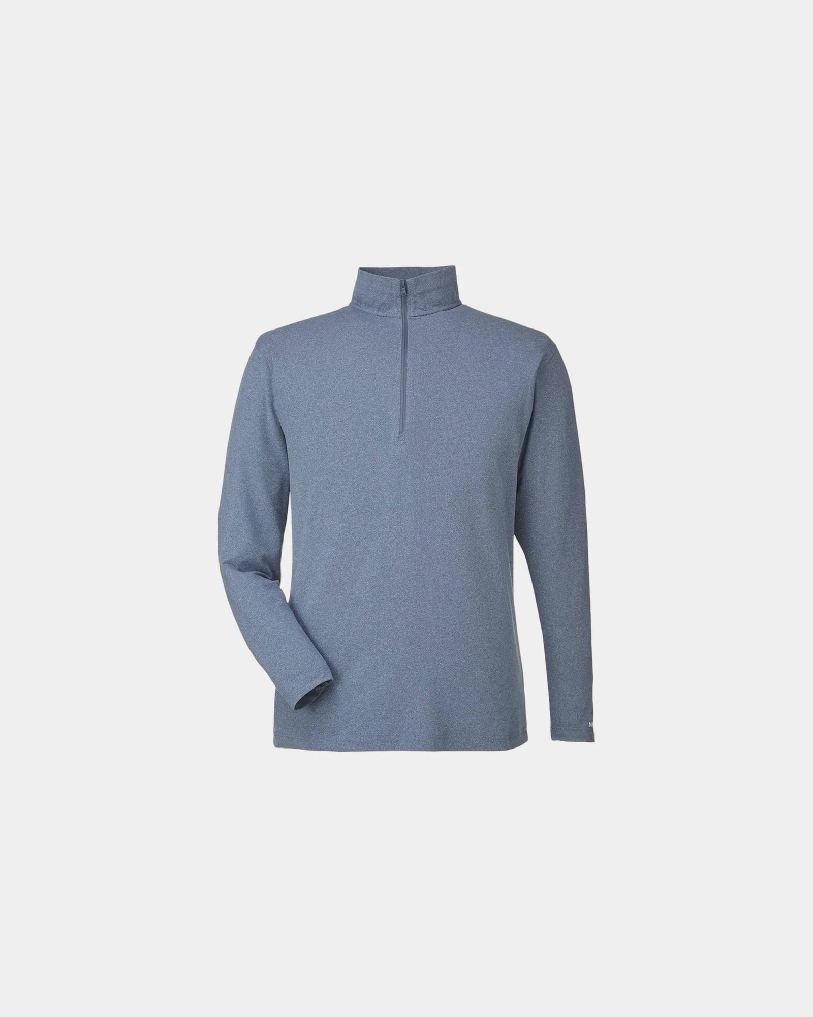 Custom UPF 40+ quarter-zip pullover for teams - Faded Navy