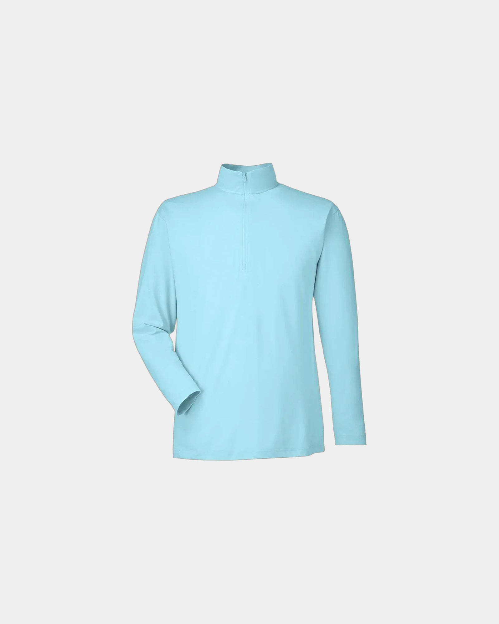 Custom UPF 40+ quarter-zip pullover for teams - Sea Mist