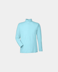 Custom UPF 40+ quarter-zip pullover for teams - Sea Mist