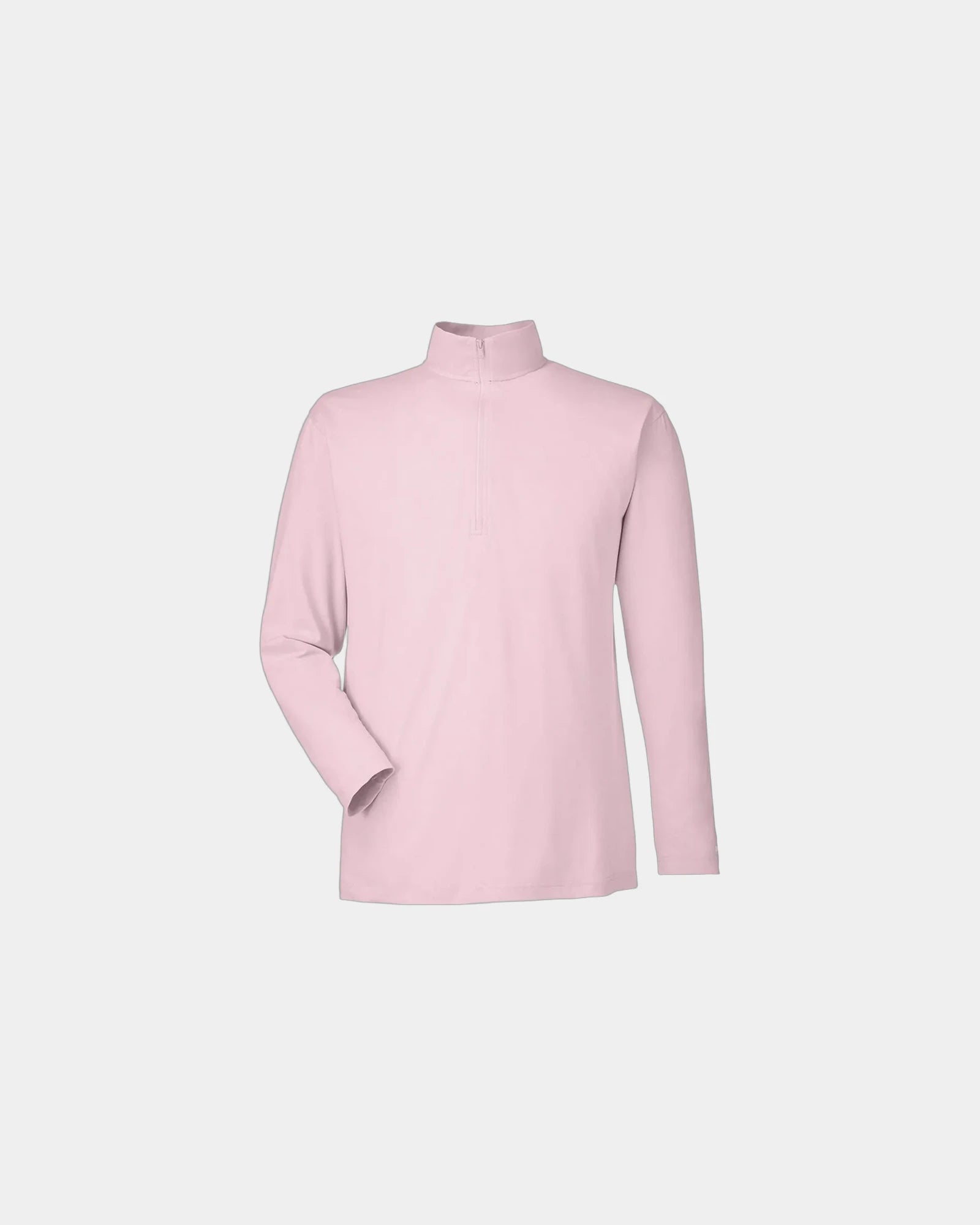 Custom UPF 40+ quarter-zip pullover for teams - Sunset Pink