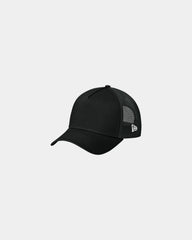 Custom cotton twill New Era Snapback Trucker Cap - Flag Black/ Black