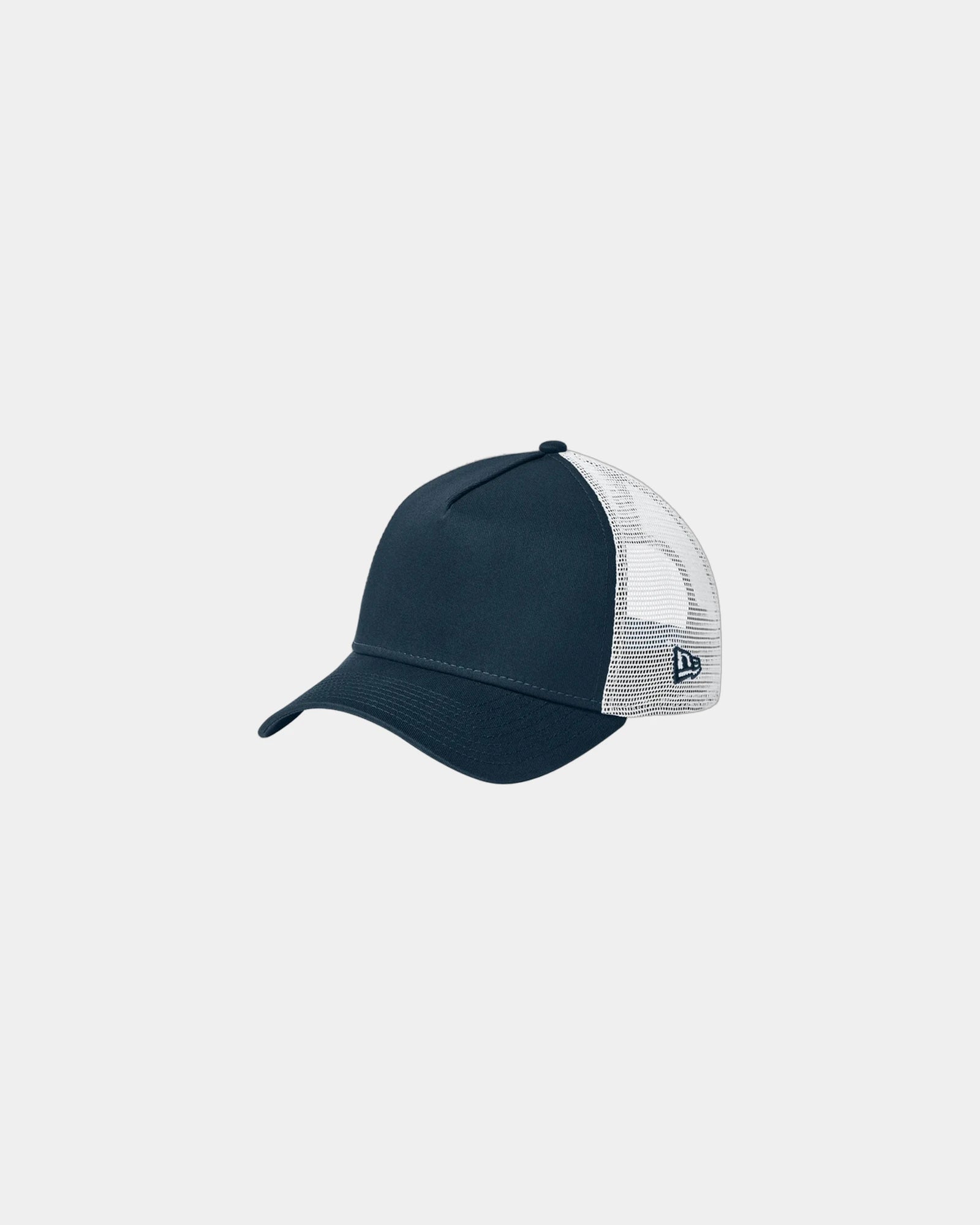 Custom cotton twill New Era Snapback Trucker Cap - Flag Deep Navy/ White