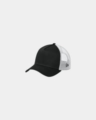 Custom cotton twill New Era Snapback Trucker Cap - Flag Black/ White