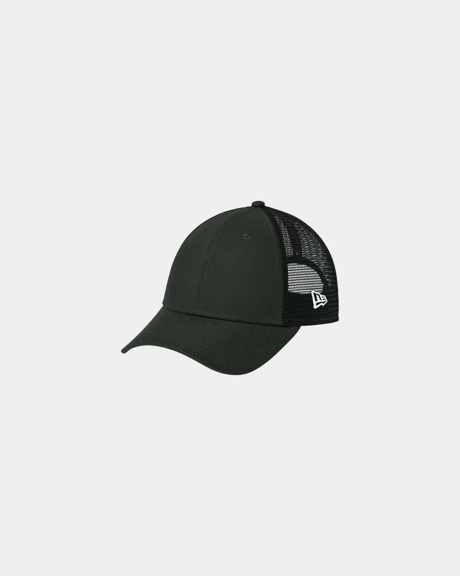 Custom recycled snapback cap New Era 9FORTY mesh - Flag Black