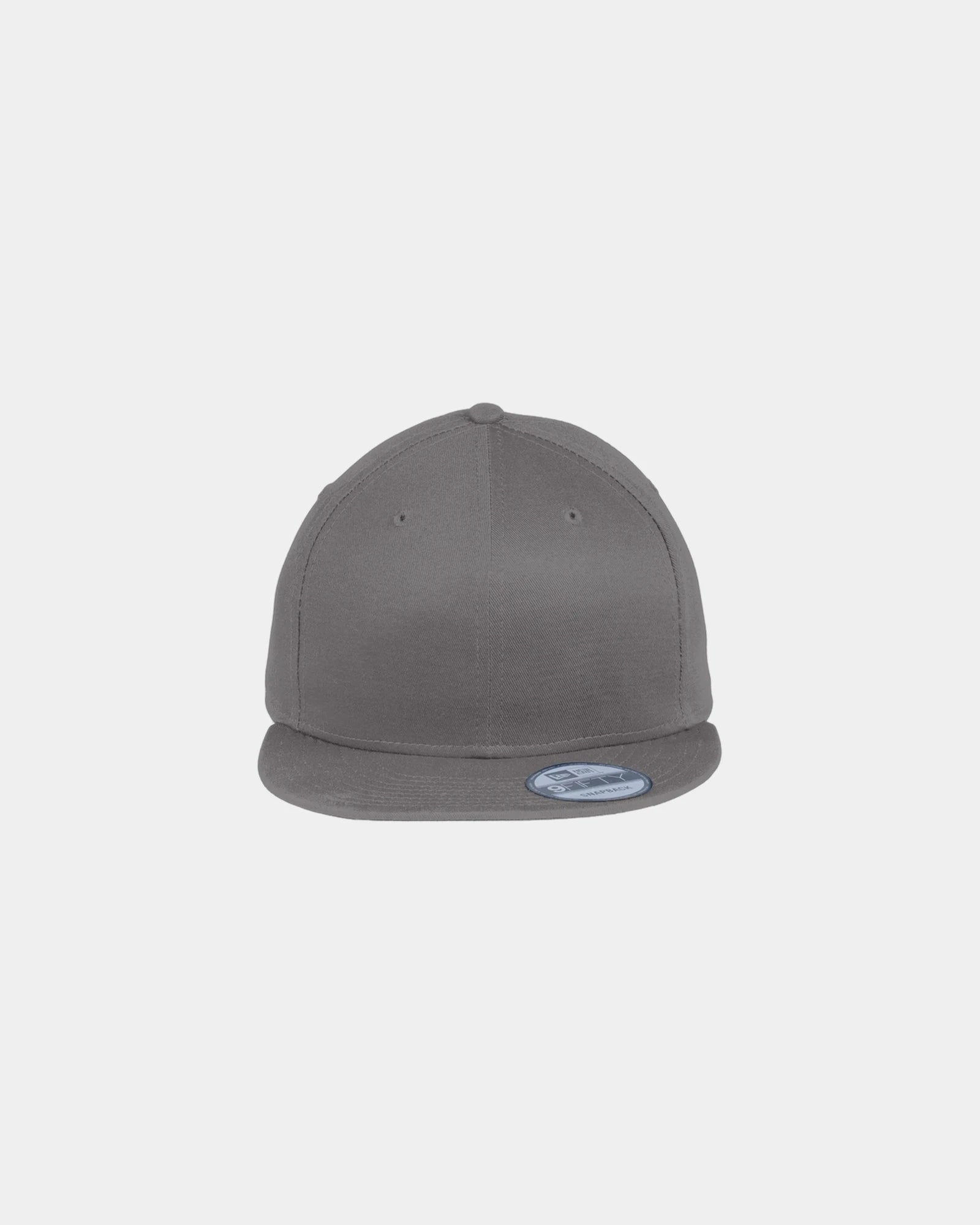 Custom cotton snapback cap New Era 9FIFTY flat bill - Charcoal