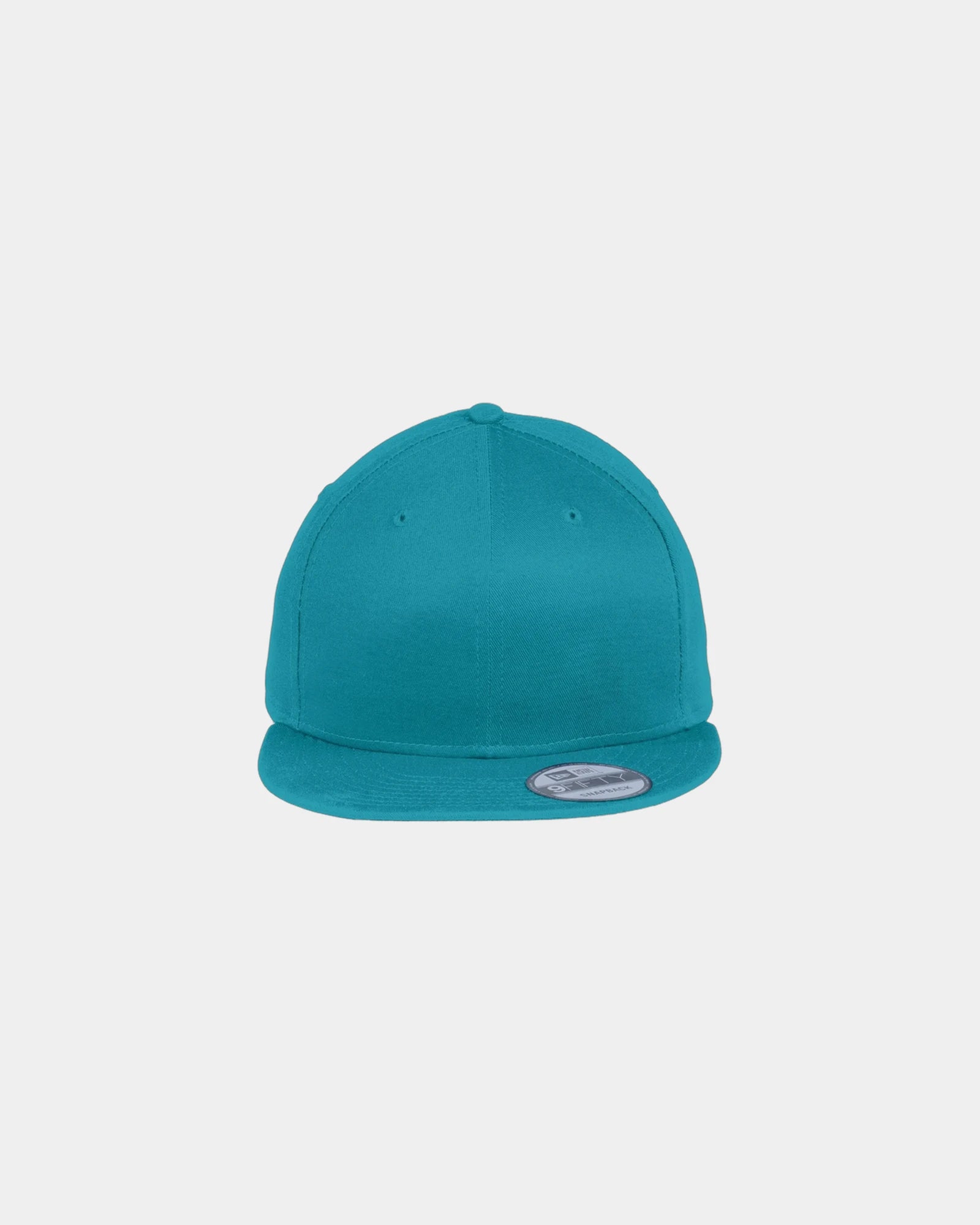 Custom cotton snapback cap New Era 9FIFTY flat bill - Shark Teal