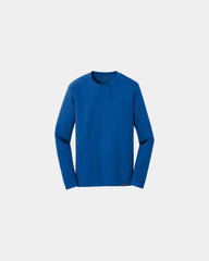Custom long sleeve tee New Era Heritage Blend Crew - Royal