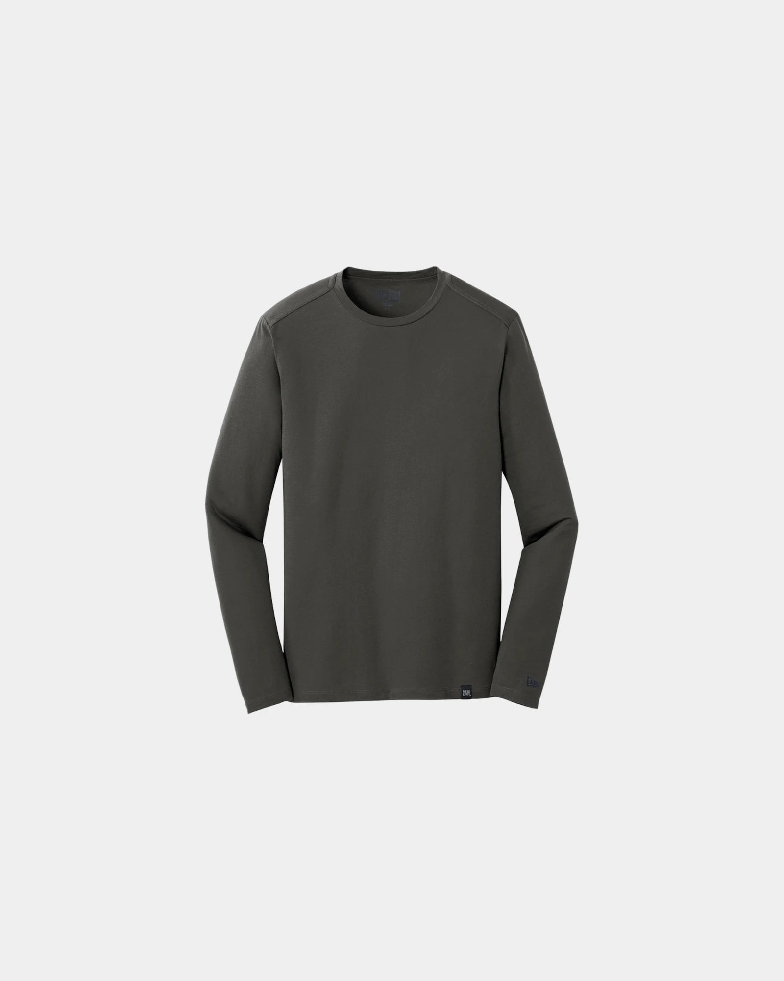 Custom long sleeve tee New Era Heritage Blend Crew - Graphite
