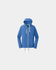 Custom sueded cotton New Era full-zip hoodie jacket - Royal Heather