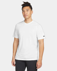 Custom polyester New Era Performance Crew Tee - White Solid