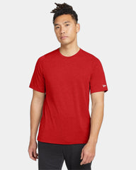 Custom polyester New Era Performance Crew Tee - Scarlet