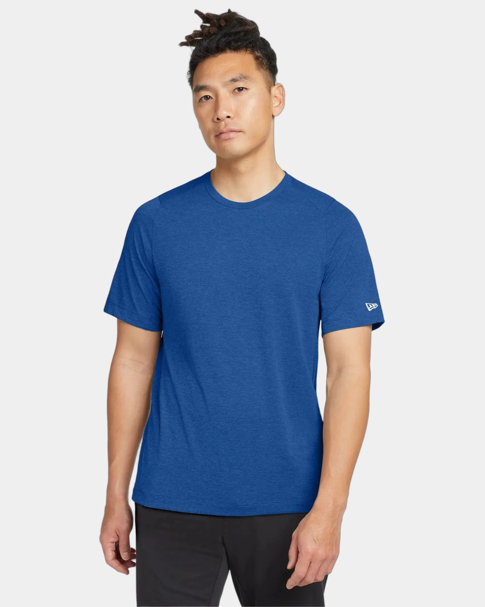 Custom polyester New Era Performance Crew Tee - Royal