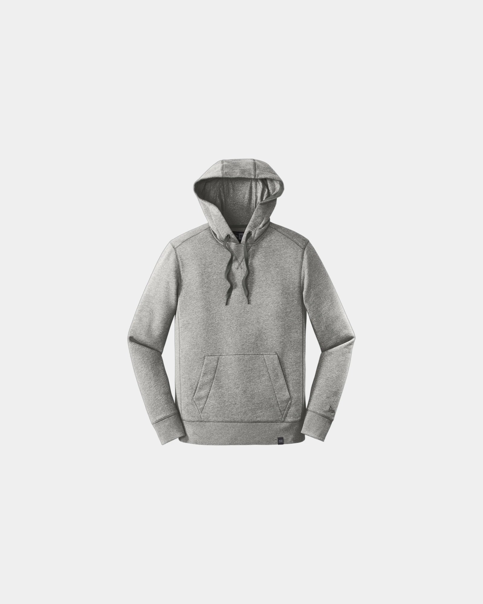 Custom French terry pullover hoodie New Era - Light Graphite Twist