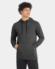 Custom tri-blend fleece hoodie New Era pullover - Black Heather