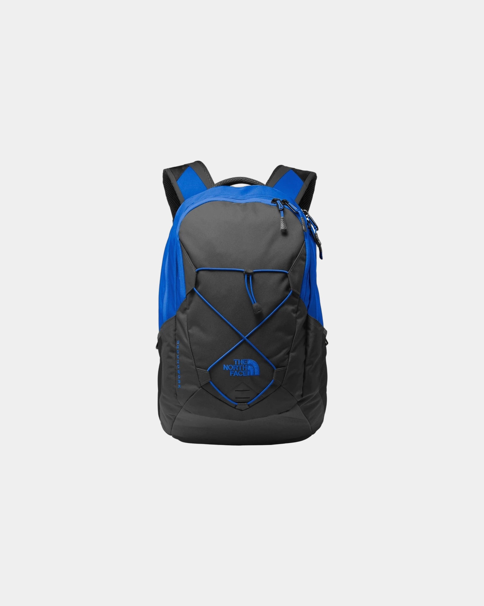 Custom recycled polyester The North Face Groundwork Backpack - Monster Blue/ Asphalt Grey