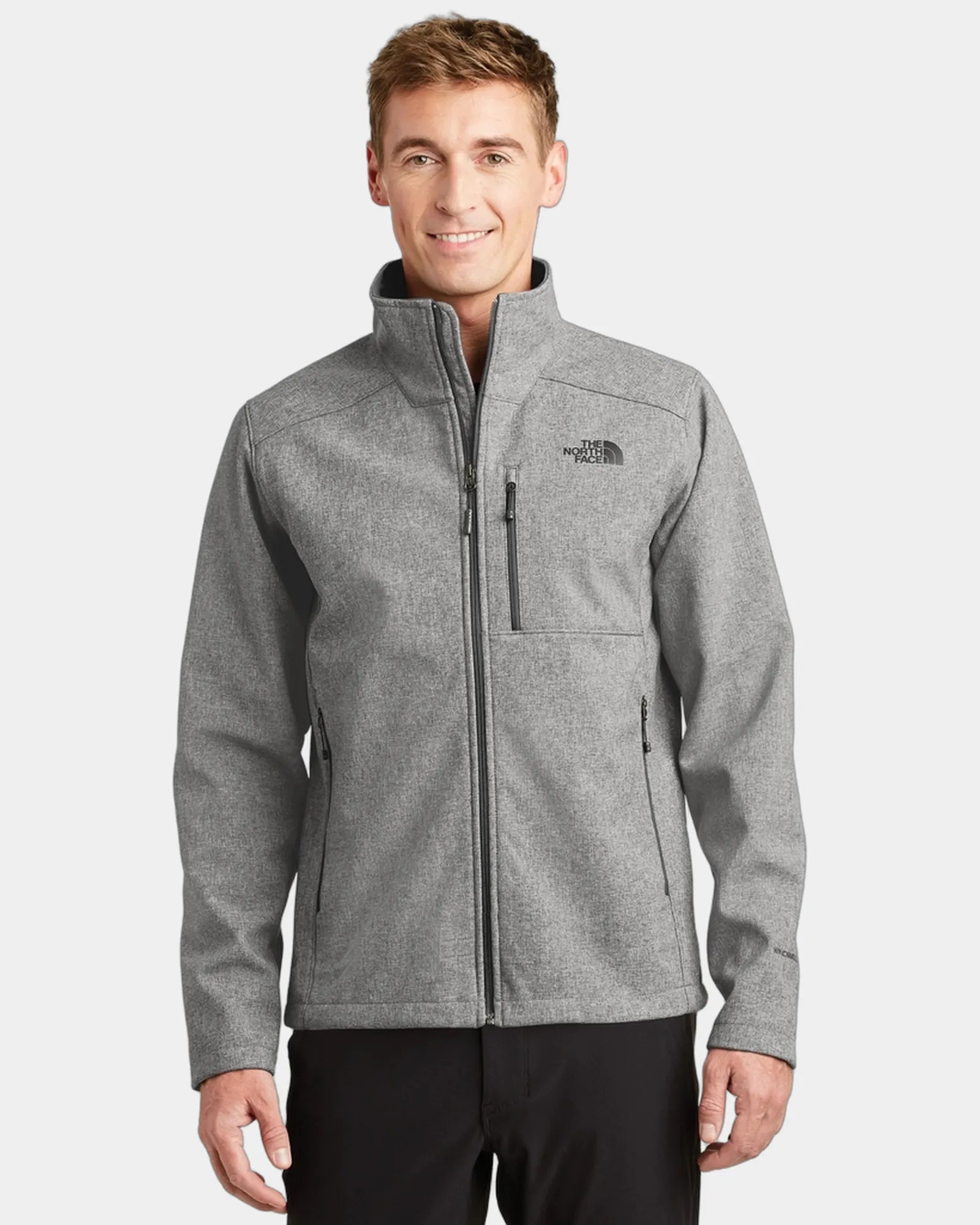 Custom recycled soft shell jacket The North Face Apex - Tnf Medium Grey Heather