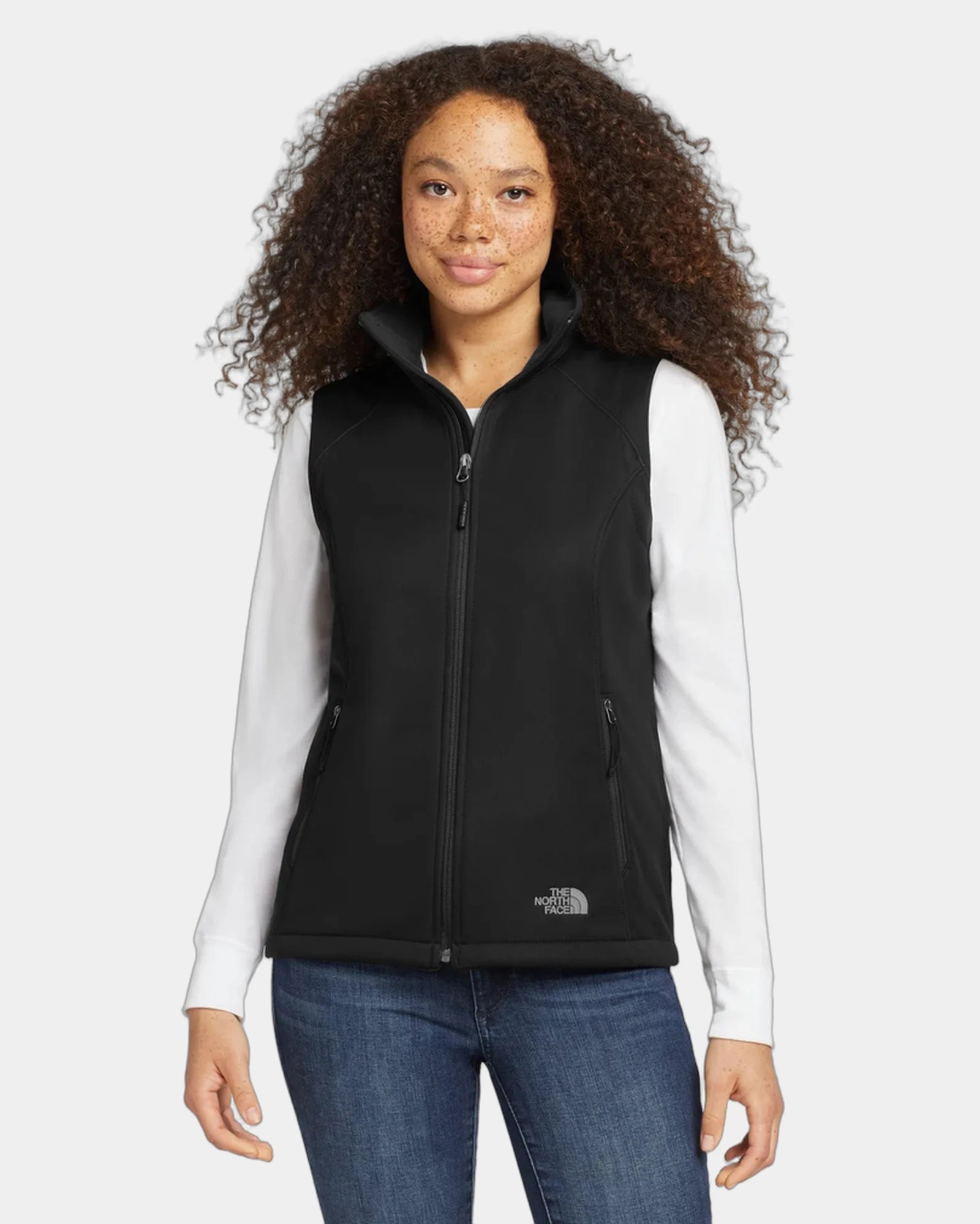 Custom recycled soft shell vest The North Face Ridgewall - Tnf Black