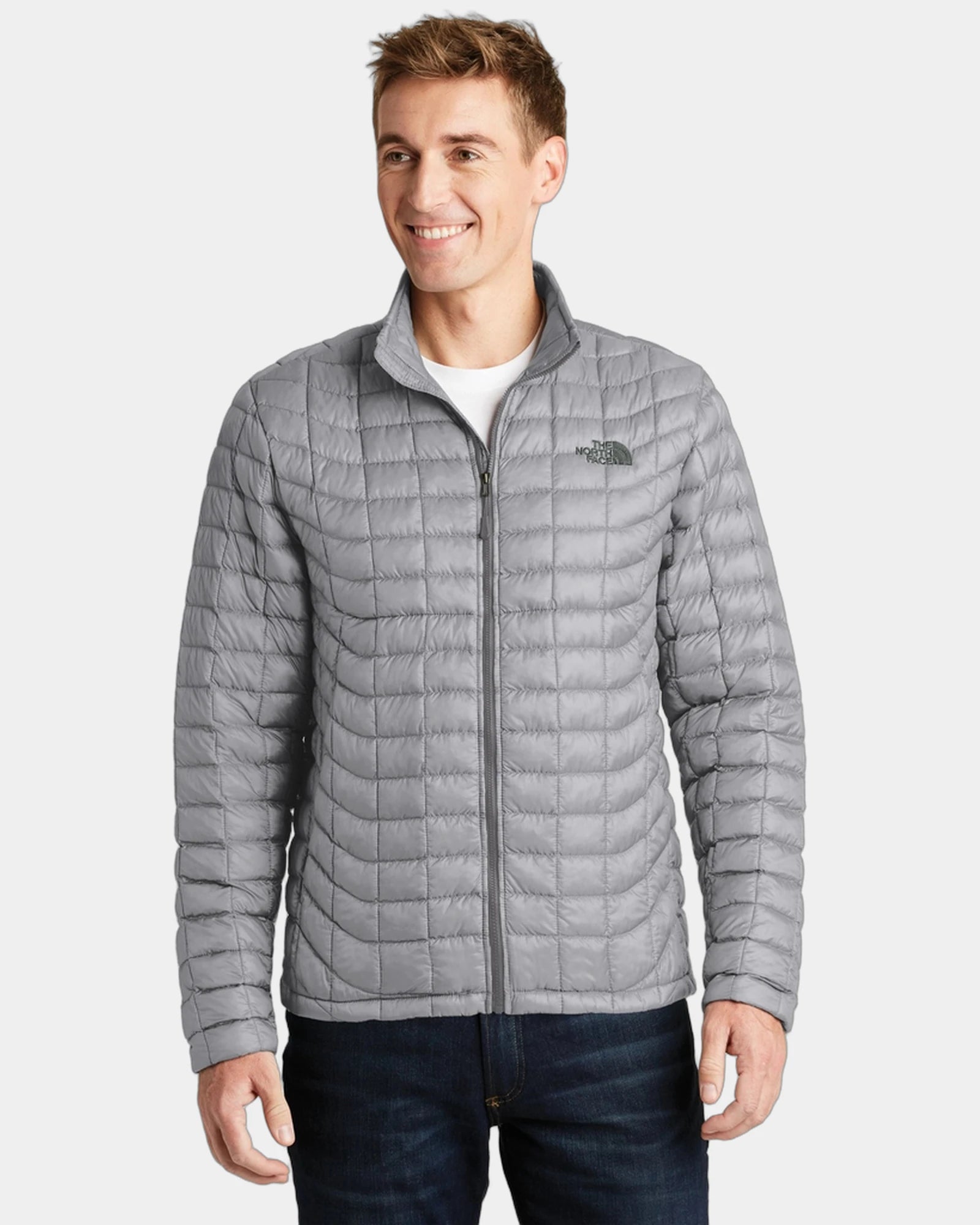 Custom nylon jacket The North Face ThermoBall Trekker - Mid Grey