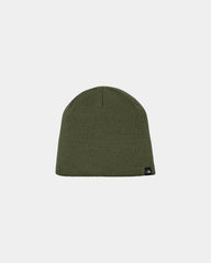 Custom recycled The North Face Mountain Beanie - Burnt Olive Green