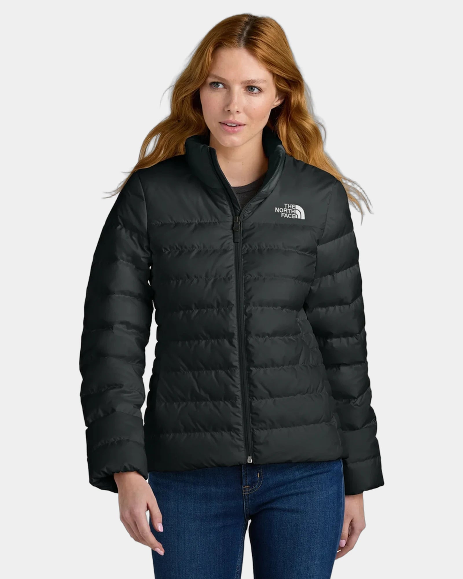 Custom recycled The North Face Down Hybrid Jacket - Tnf Black