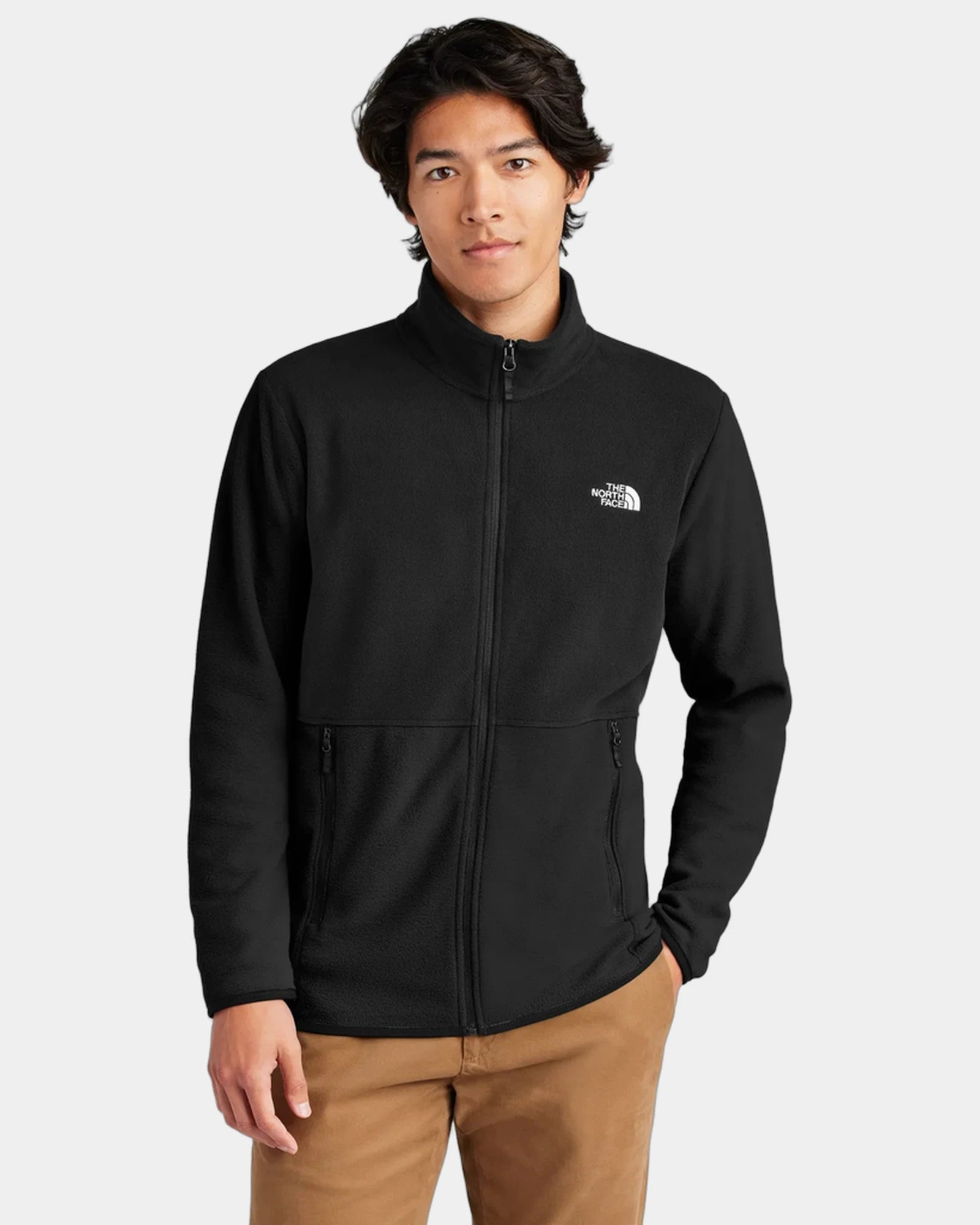 Custom recycled fleece jacket The North Face Glacier - Tnf Black