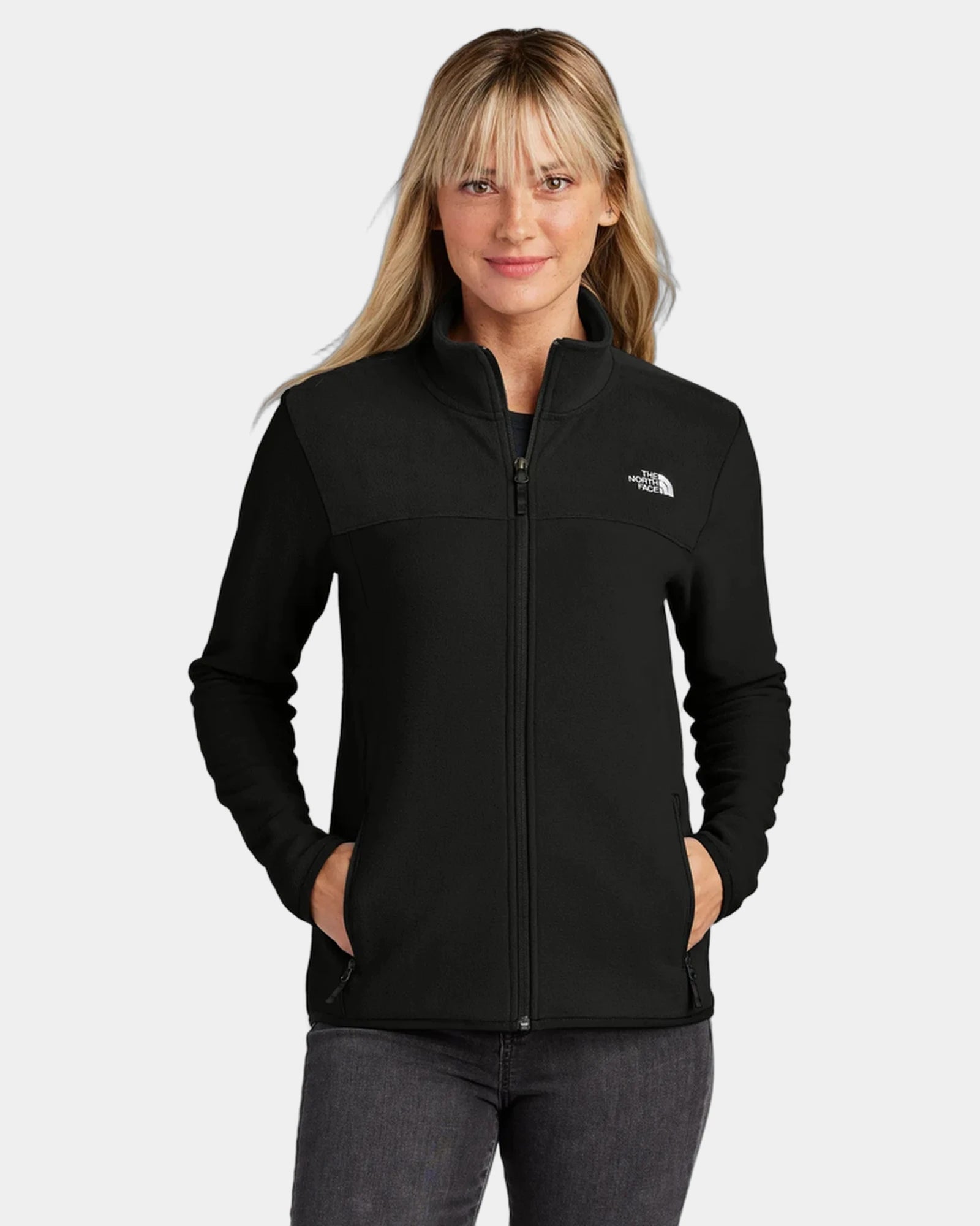 Custom recycled fleece The North Face Glacier full-zip - Tnf Black