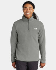 Custom recycled fleece The North Face Glacier 1/4-Zip - Tnf Medium Grey Heather