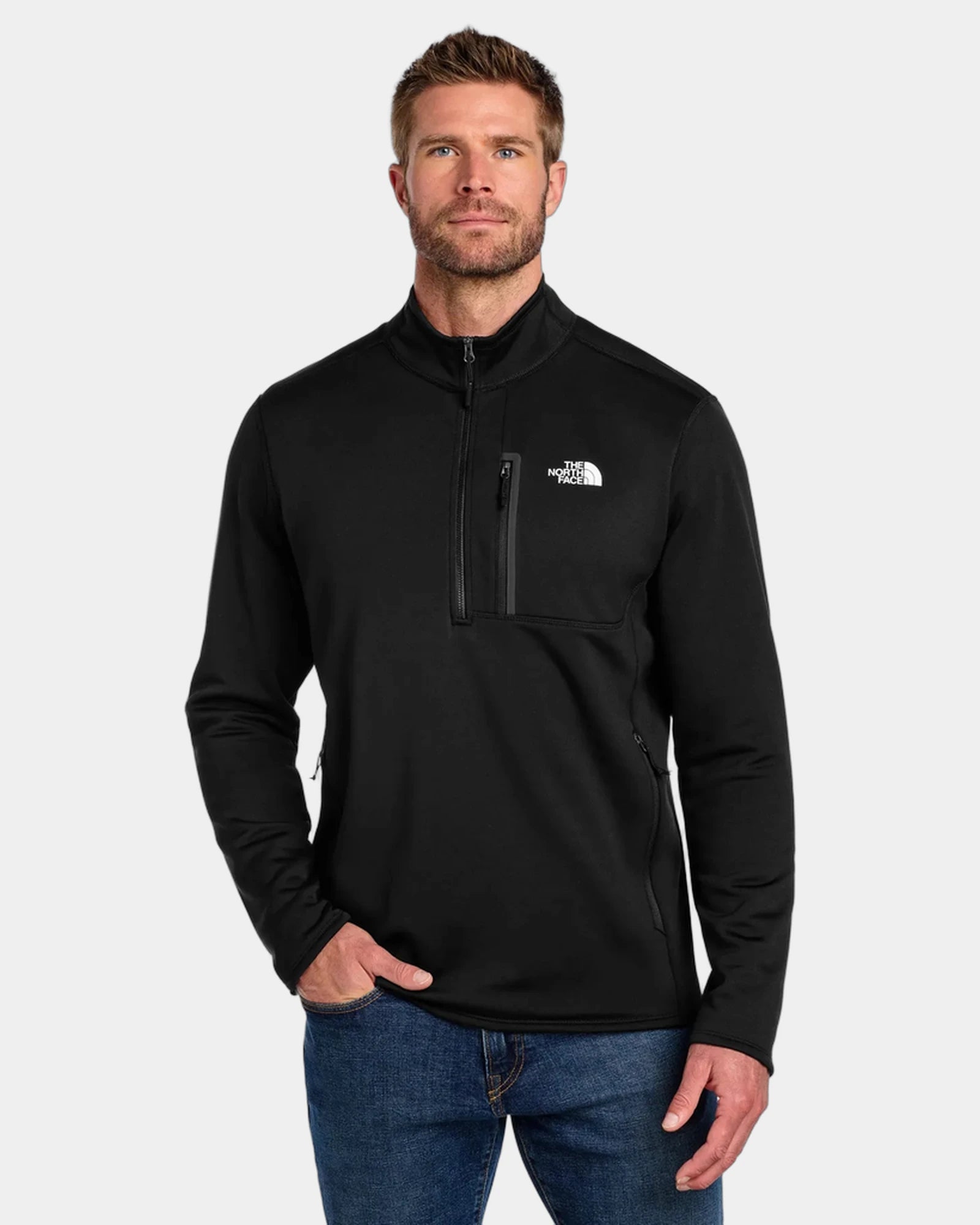 Custom recycled fleece The North Face Skyline 1/2-Zip - Tnf Black