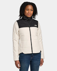 Custom recycled The North Face Women's Insulated Jacket - Vintage White