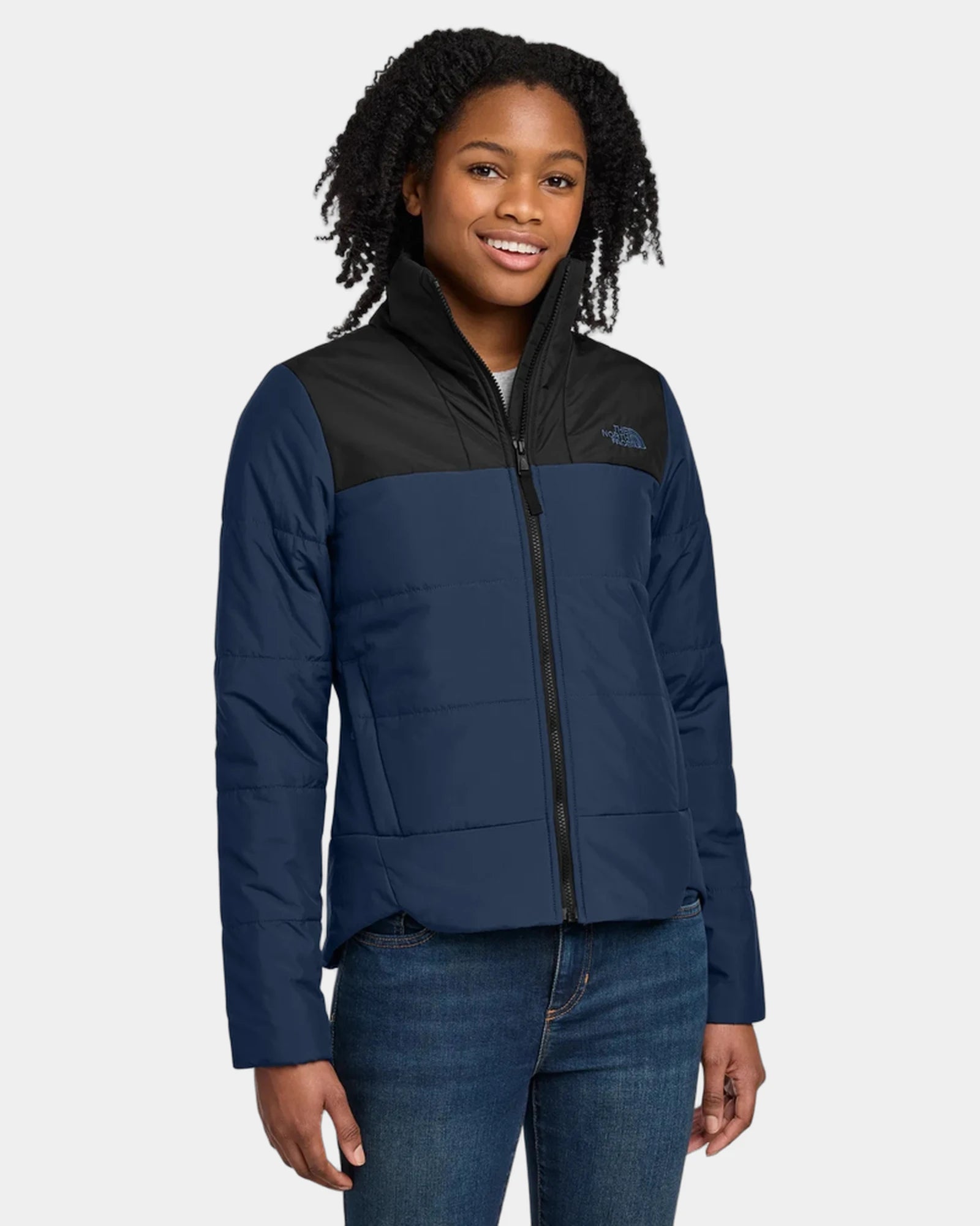 Custom recycled The North Face Women's Insulated Jacket - Shady Blue