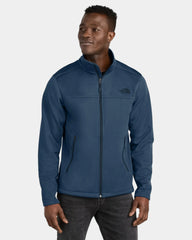 Custom recycled soft shell jacket The North Face Ridgewall - Shady Blue