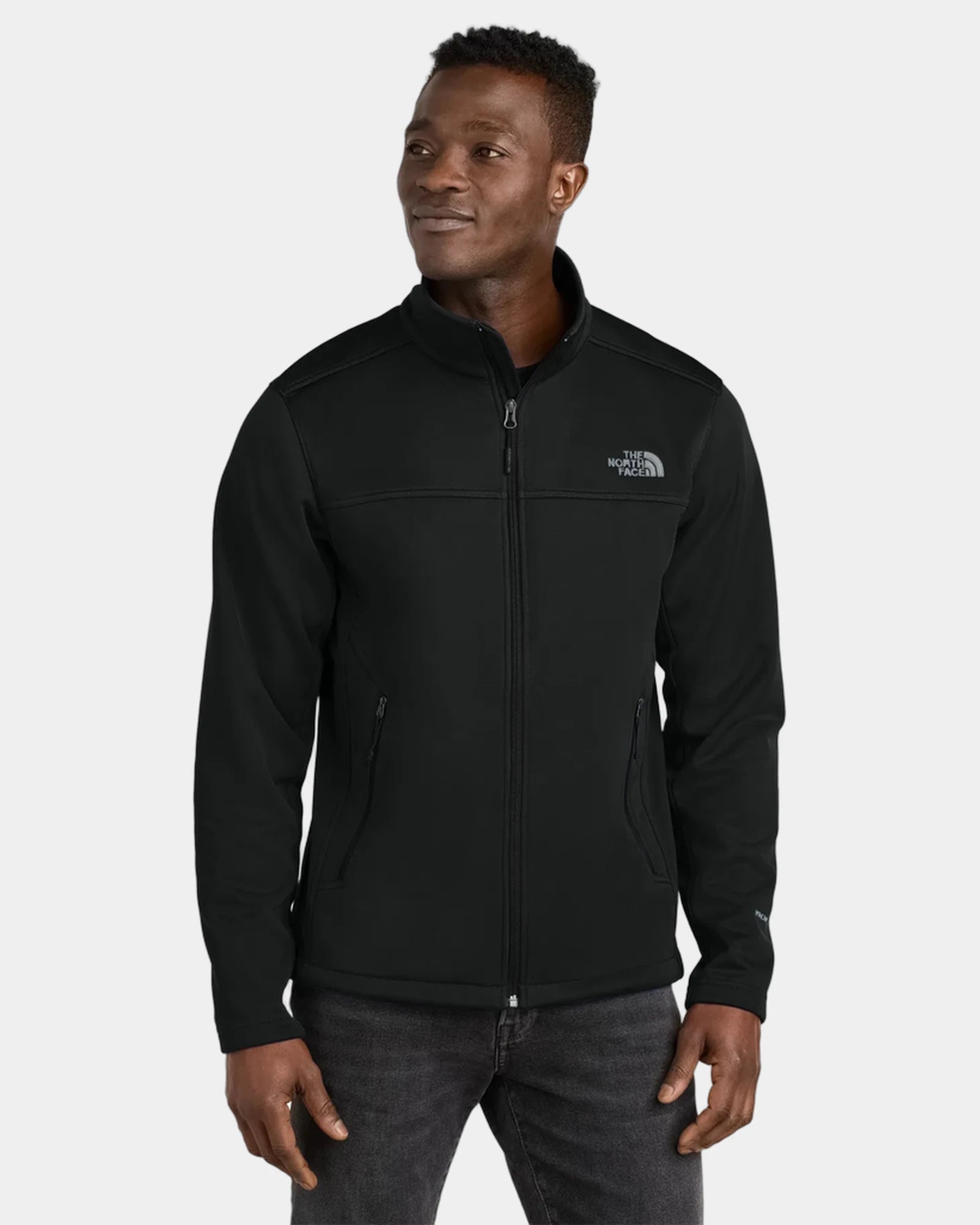Custom recycled soft shell jacket The North Face Ridgewall - Tnf Black