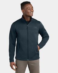 Custom recycled soft shell jacket The North Face Ridgewall - Urban Navy Heather