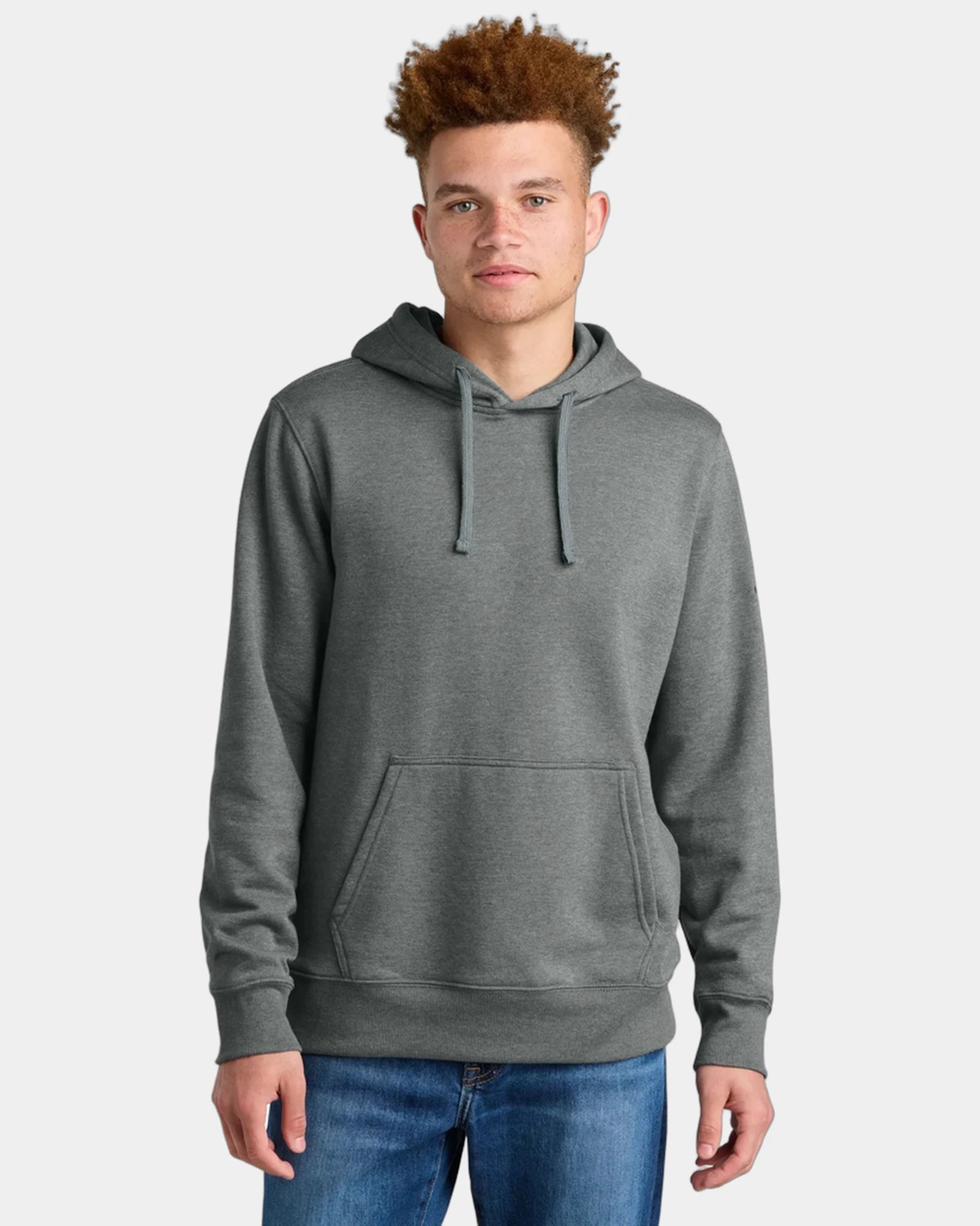 Custom knit fleece hoodie The North Face Sleeve Logo - Tnf Medium Grey Heather